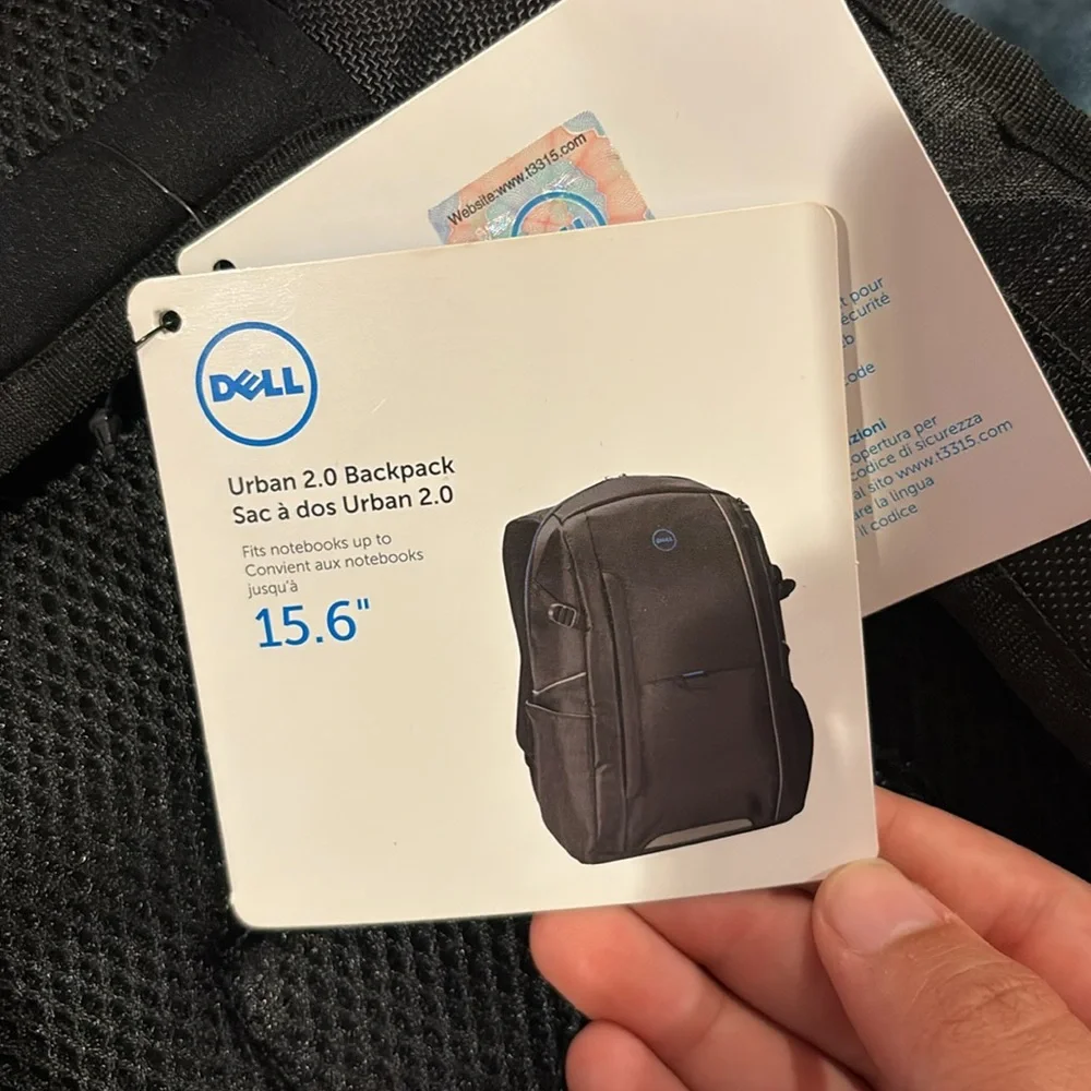 Dell Black Laptop Backpack